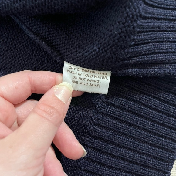 Vintage Foxcroft Virgin Wool Blue Preppy Medium Men’s Sleeveless Vest Academic - Picture 8 of 11